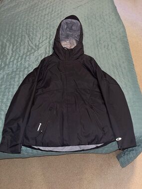 Champion Black Hooded Ski & Snowboard Jacket